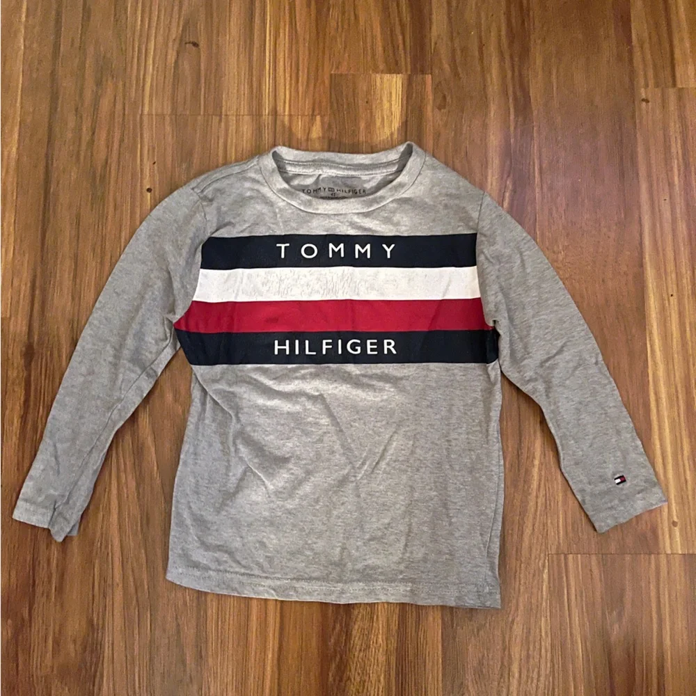 Tommy Hilfiger and Okie Dokie Gray Long sleeve shirts with Stripes